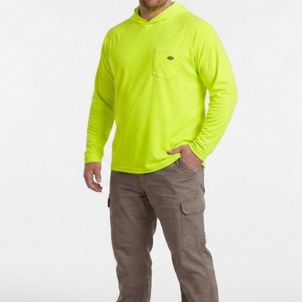 Dickies Men's Green and Yellow Hoodie